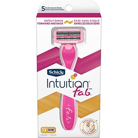 Schick Intuition f.a.b. Womens Razor with 1 Razor Handle and 1 Razor Blade Refill